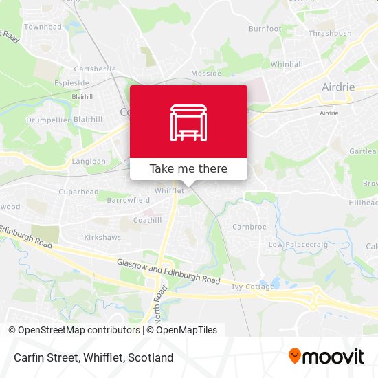 Carfin Street, Whifflet map