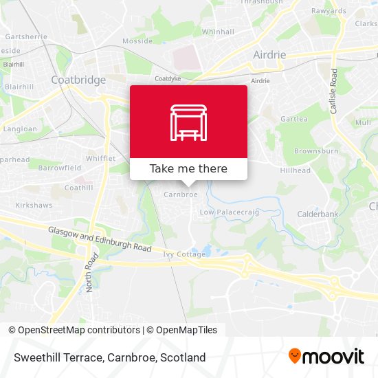 Sweethill Terrace, Carnbroe map