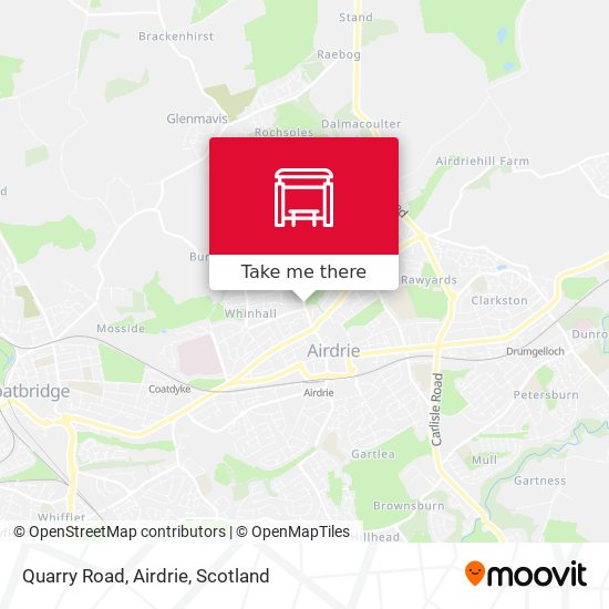 Quarry Road, Airdrie map