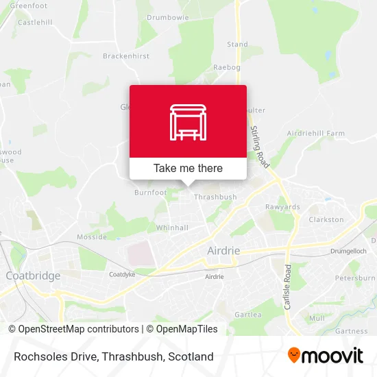 Rochsoles Drive, Thrashbush map