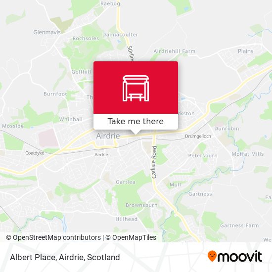 Albert Place, Airdrie map