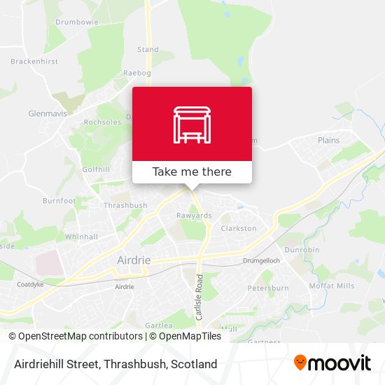 Airdriehill Street, Thrashbush map