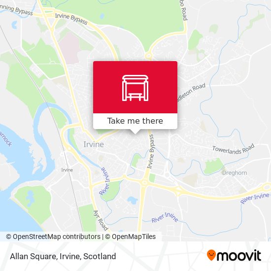 Allan Square, Irvine map
