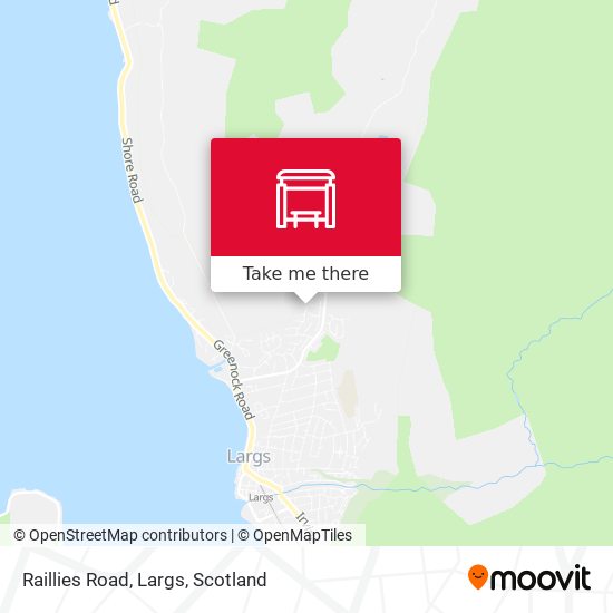 Raillies Road, Largs map