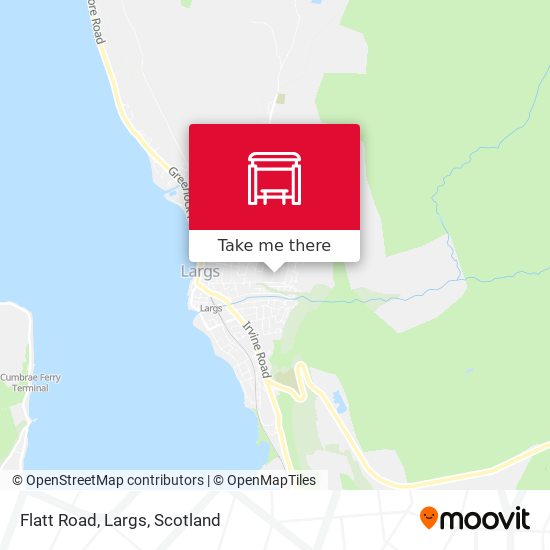 Flatt Road, Largs map