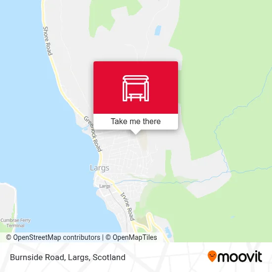 Burnside Road, Largs map
