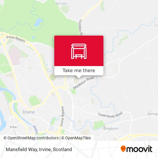 Mansfield Way, Irvine map