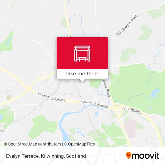 Evelyn Terrace, Kilwinning map