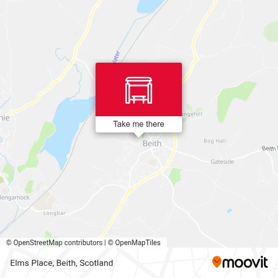 Elms Place, Beith map