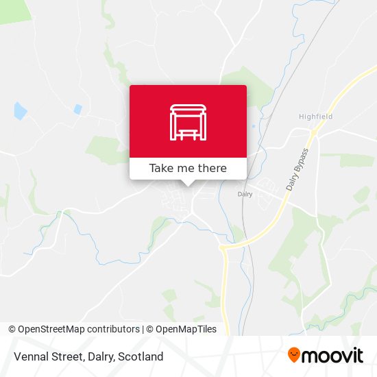 Vennal Street, Dalry map