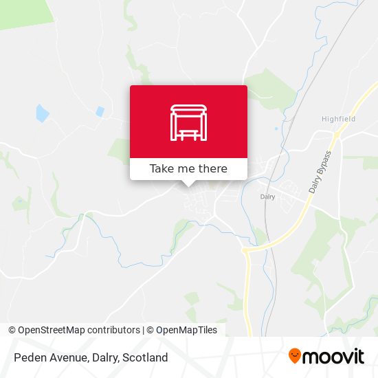 Peden Avenue, Dalry map