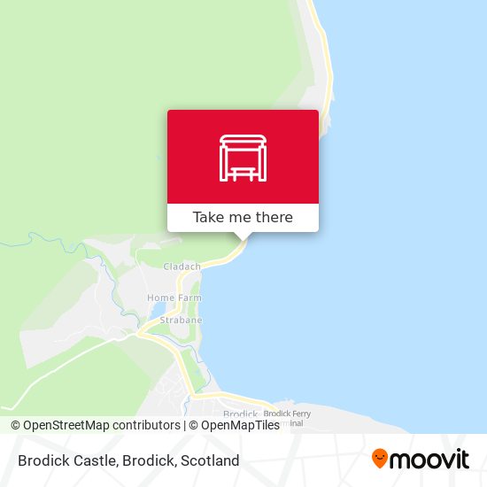 Brodick Castle, Brodick map