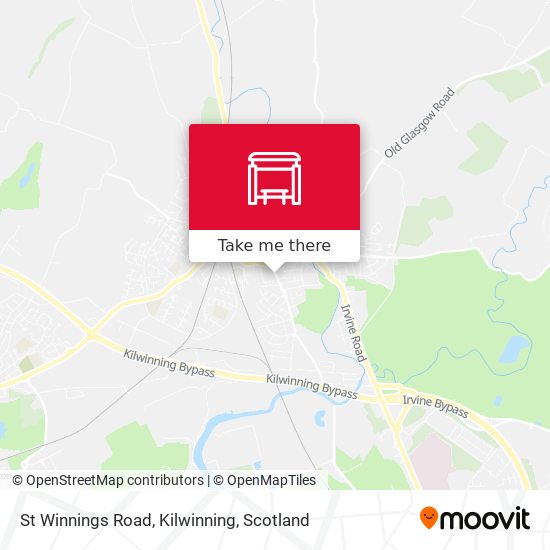 St Winnings Road, Kilwinning map