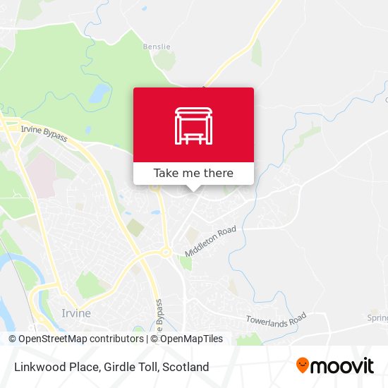 Linkwood Place, Girdle Toll map