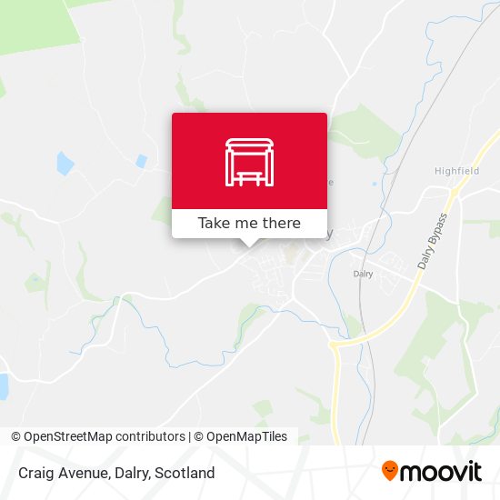 Craig Avenue, Dalry map