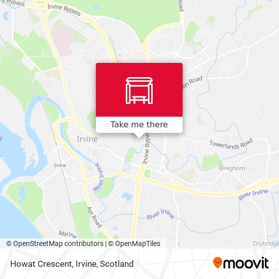 Howat Crescent, Irvine map