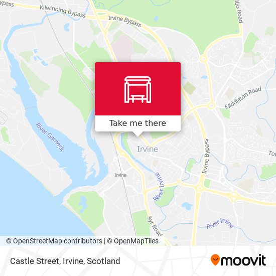 Castle Street, Irvine map