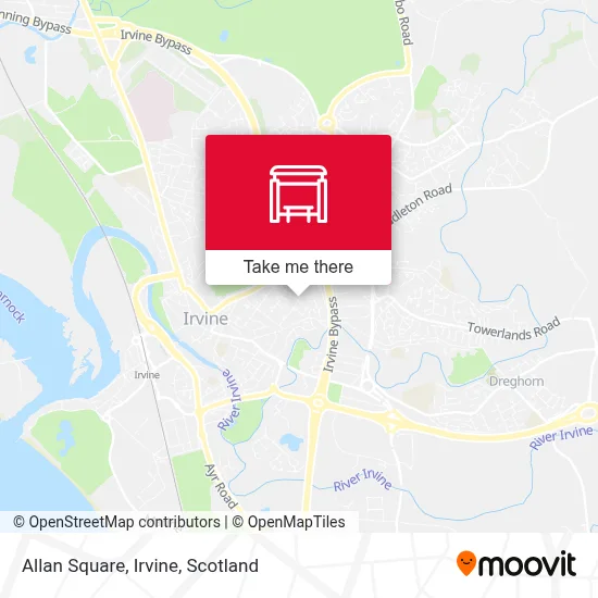 Allan Square, Irvine map