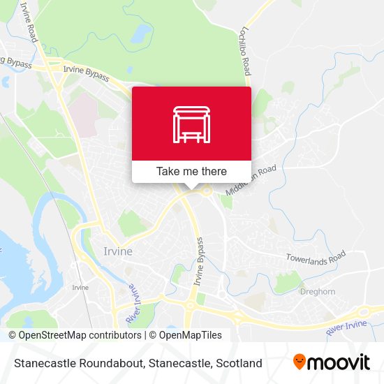 Stanecastle Roundabout, Stanecastle map