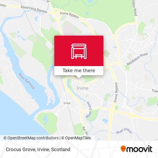Crocus Grove, Irvine map