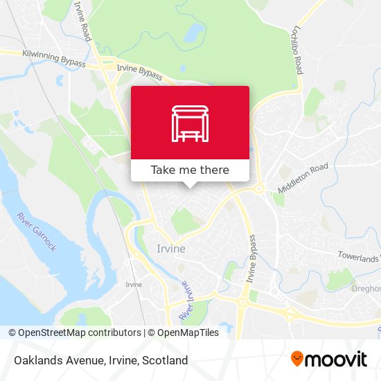 Oaklands Avenue, Irvine map
