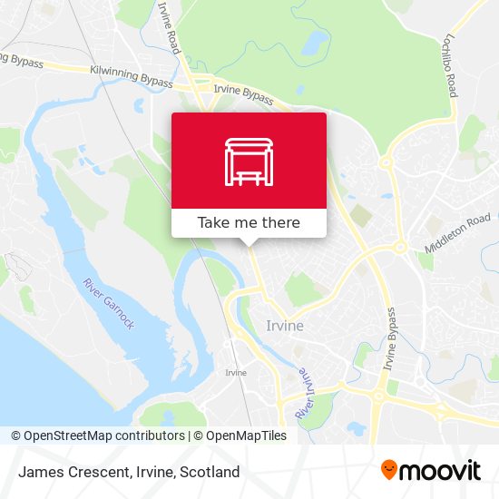 James Crescent, Irvine map