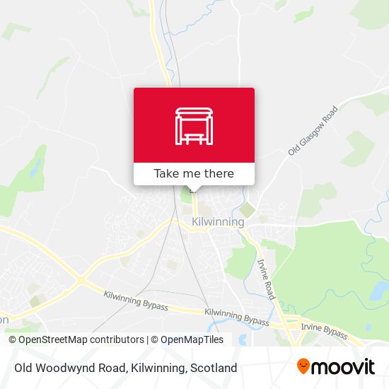 Old Woodwynd Road, Kilwinning map
