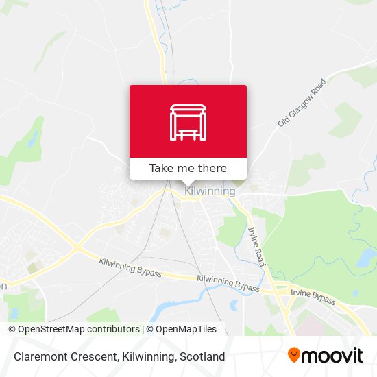 Claremont Crescent, Kilwinning map