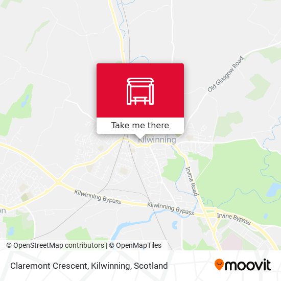 Claremont Crescent, Kilwinning map