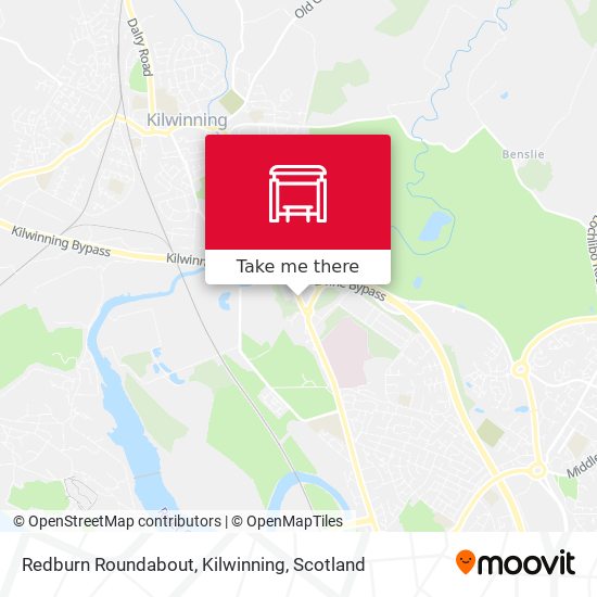 Redburn Roundabout, Kilwinning map