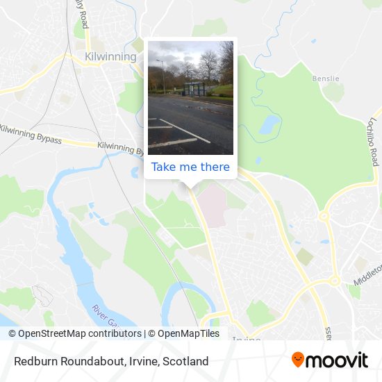 Redburn Roundabout, Irvine map