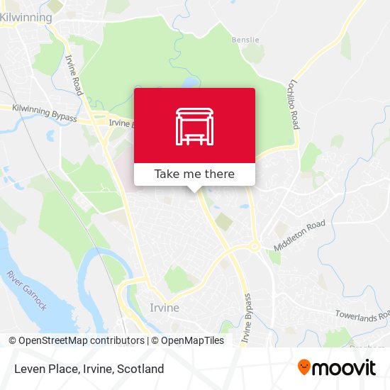 Leven Place, Irvine map