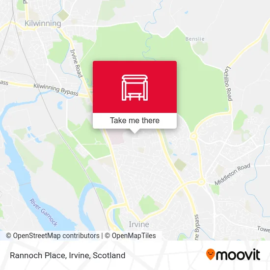 Rannoch Place, Irvine map