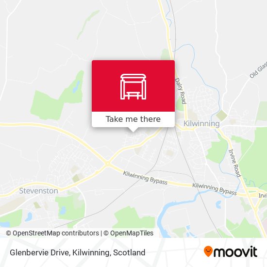 Glenbervie Drive, Kilwinning map