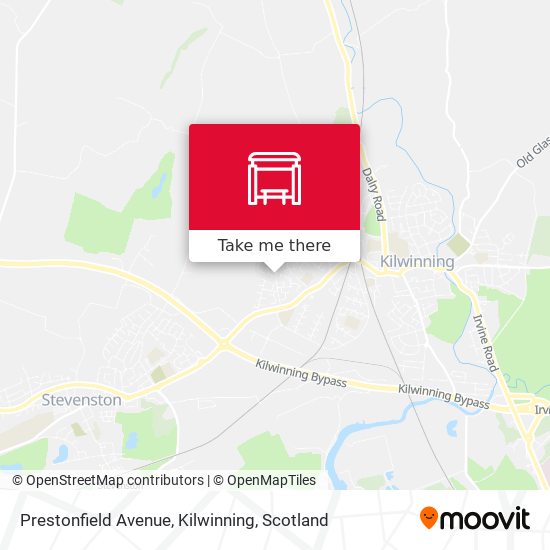 Prestonfield Avenue, Kilwinning map