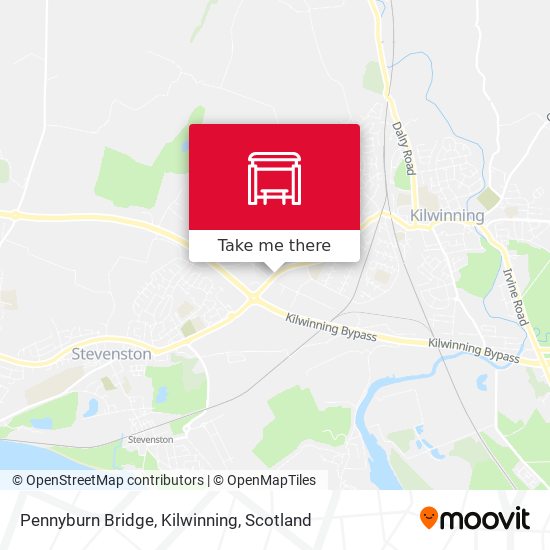Pennyburn Bridge, Kilwinning map