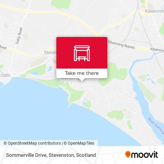 Sommerville Drive, Stevenston map