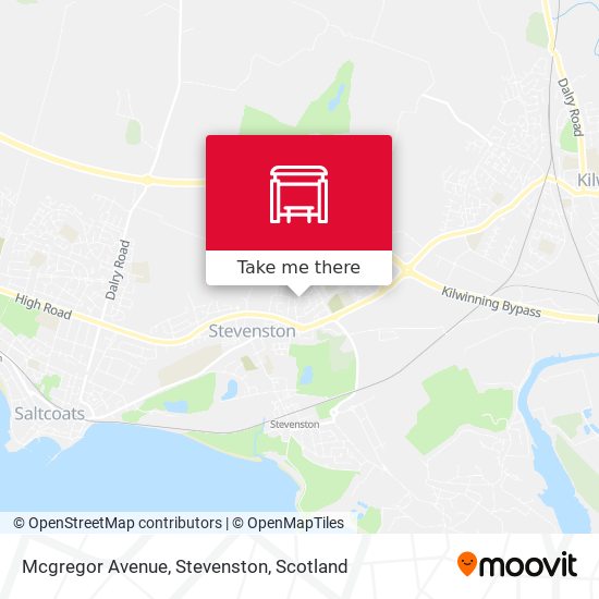 Mcgregor Avenue, Stevenston map