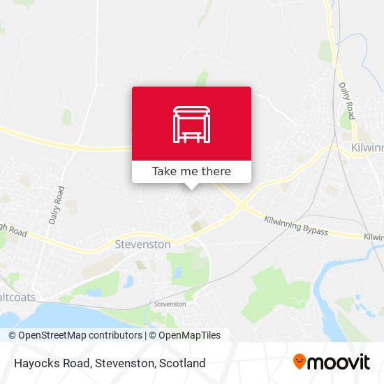 Hayocks Road, Stevenston map