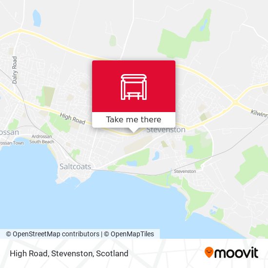 High Road, Stevenston map