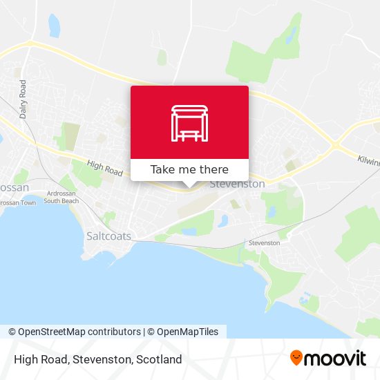 High Road, Stevenston map