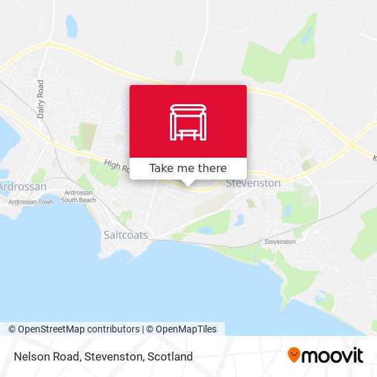 Nelson Road, Stevenston map