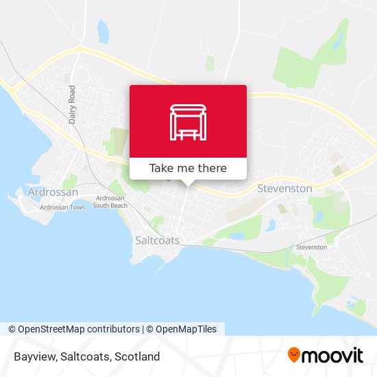 Bayview, Saltcoats map