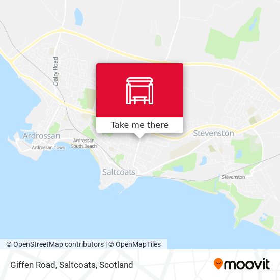 Giffen Road, Saltcoats map
