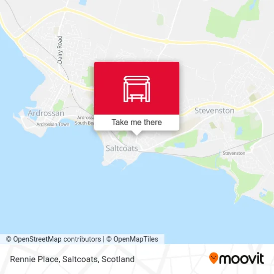 Rennie Place, Saltcoats map