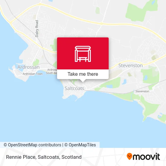 Rennie Place, Saltcoats map