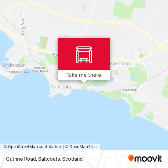 Guthrie Road, Saltcoats map