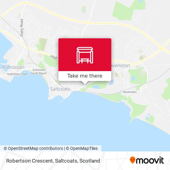 Robertson Crescent, Saltcoats map