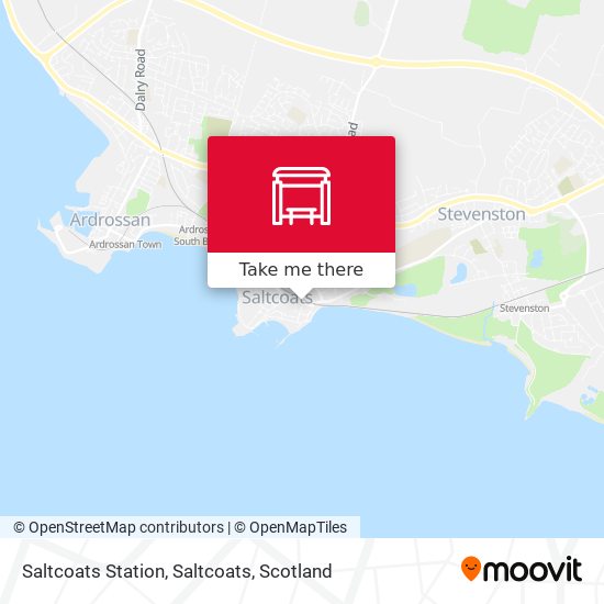 Saltcoats Station, Saltcoats map