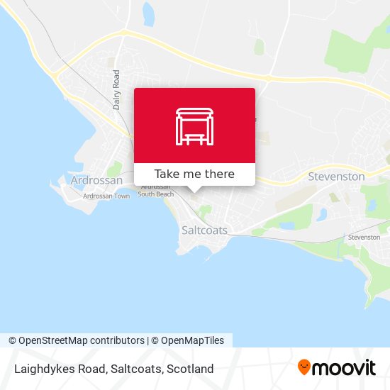 Laighdykes Road, Saltcoats map